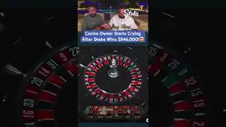 Casino Owner Starts Crying After Drake Wins $846,000! #drake #roulette #casino #maxwin #highroller