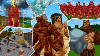ATUALIZOU!! A MELHOR ADDON DO MUNDO de ATTACK ON TITAN para MINECRAFT PE 1.21.123+