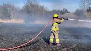 Grass Brush Fire Hamilton Township March 8, 2024