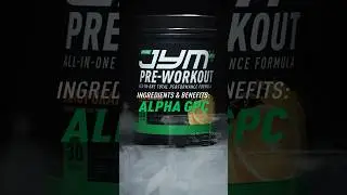 Pre JYM Plus has 300mg of Alpha-GPC to sharpen focus, and strengthens the mind-muscle connection!