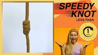 Barrel knot on 1 cord - macram&eacute; finishing knot