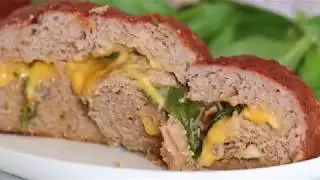 Cheese Stuffed Turkey Meatloaf Recipe