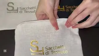 Pochette in lino personalizzata con stampa laminata &ndash; Packaging di lusso per cosmetici e beauty