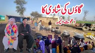 Village Wedding Walima Full Dawat | Desi Food Chicken Mutton Korma | Rural Pakistan Wedding 