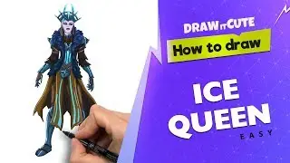 How to draw Ice Queen easy | Fortnite Season 7 Drawing Tutorial