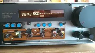 Kassettendeck DUAL CC 5850 RC im Betrieb bei ge&ouml;ffneten Geh&auml;use
