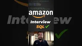 🤔 Most Asked Amazon SQL Interview Questions answers #ey  #sql #sqlinterviewquestionsandanswers
