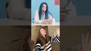 Billie Eilish reaction when he heard voronina valeria singing Arabian Nights #arabiannights#reaction