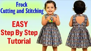 Kids Frock Cutting and Stitching Tutorial | Step by Step Sewing Guide