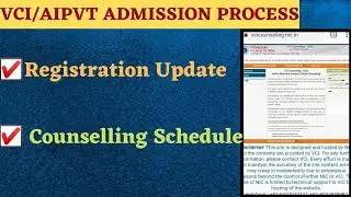 VCI/AIPVT Registration Update|| Veterinary Admission Process
