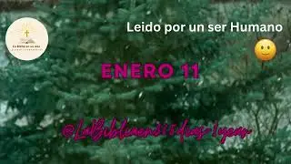 ENERO 11 - Lectura de la Biblia en un Año por un Ser Humano (No-IA)