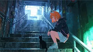 lofi at 5AM | quiet moments in a subway stairwell (1 hour loop)