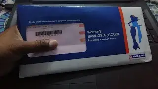 Hdfc Bank Welcome Kit and debit card Unboxing