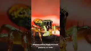 Incredible Colors of Peacock Spiders Unveiled. 😮 #shorts