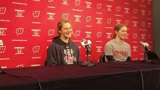 Lacey Eden, Caroline Harvey preview Women's Ice Breaker Tournament || Wisconsin women's hockey