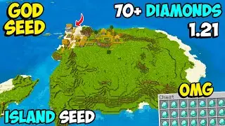 🔥 Best Village Island [God Seed] for Minecraft 1.21 Bedrock and PE | New Seed Bedrock 1.21.101