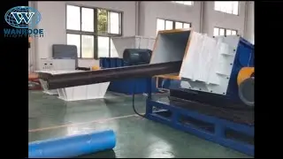 Steel Tape Shredder Steel Belt Reinforce HDPE Composite Pipe Crusher Machine