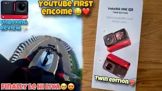 Finally mera Insta 360 twin edition aa hi gya 😍❤️ |Youtube ki first income se liya camera #insta360