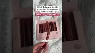Full size Colourpop lipstick vault makeup deal today on TikTok shop!!! Love these matte lippie Stix