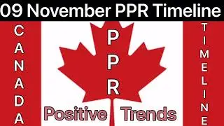 09 November PPR Timeline Canada PPR Today Jan May PPR Timeline