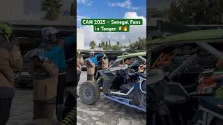 Fans s&eacute;n&eacute;galais en buggy &agrave; Tanger pendant la CAN ! ⚡🇸🇳#africa #canam #shorts  #coupedafrique2025