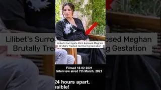 Lilibet's Surrogate Mom Exposed Meghan Brutally Treated Her During Gestation #shorts #lilibet