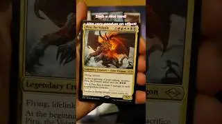 Pulling more and more dragons! #mtg #metal #booster #cards #magic #tcg #opening #alienweaponry #card