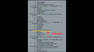 (MDCAT) Test MCQs 2024