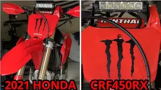 Honda CRF450RX Light Bar Install with Halo Switch