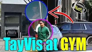 OMG! Taylor Swift & Travis Kelce hit Dogpound Gym in NYC for a private workout