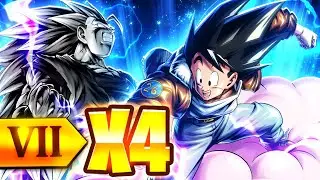 БЕЗУМНЫЙ УРОН!!! 4X ИЗМЕНЕННАЯ МАНГА ГОКУ ОРИГИНАЛ ПОТЕРЯН!!! (Dragon Ball Legends)