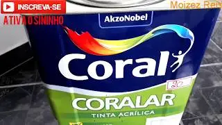 Tinta coral coralar para parede acr&iacute;lica