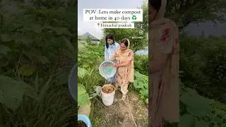 Lets turn our kitchen waste into compost at home #homecomposting #swachhbharat #himachalpradesh