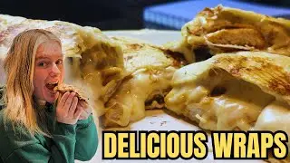 The Cheesiest Garlic Chicken Wraps (And They&rsquo;re Easy!)