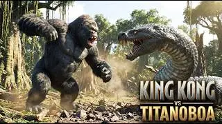 King Kong vs Titanoboa: When Legends Collide! (Epic Showdown)