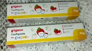 Best toothpaste for babies and toddlers #pigeon  StrawberryToothpaste,Fluroidefree,SLSfree,Colorfree