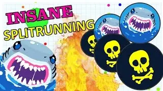 INSANE Splitrunning // BEST of Frost & Senso // Agario gameplay