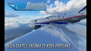 Microsoft Flight Simulator 2020 IFR TBM 930 Flight: KSEA Seattle to KPDX Portland