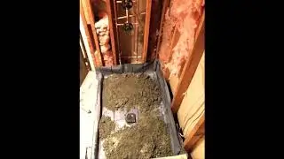 Pouring a shower pan