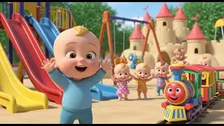 Tiny Train Playground Fun 🚂👶 Fun Train Song for Kids | Toddler Playground Adventure