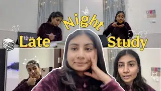 Late night study vlog 📚✨ | life of a BAMS Student | My First Vlog #vlog #study #bams