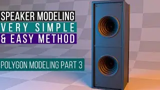 Maya Tutorial for Beginners in Hindi | Polygon Modeling Part#3 (Speaker Modeling)
