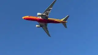 DHL Boeing 777F Departs Miami international airport runway 27
