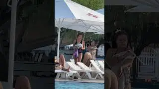 WET MOTION #137 | BEAUTIFUL GIRLS BY POOL | RELAX IN WATER PARK | SUMMER SWIMMING 2025