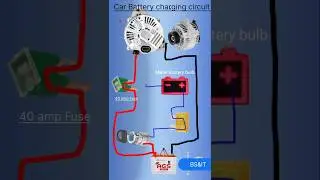 Car battery charging circuit diagram three wire | car alternator Connection diagram