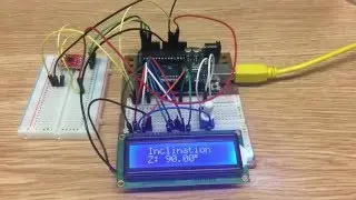 Using ADXL335 sensor for measuring Inclination.