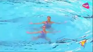 ระบำใต้น้ำ MARINE AQUATIC Synchronised Swimming Duet Technical Routine Finals   29th SEA Games 2017