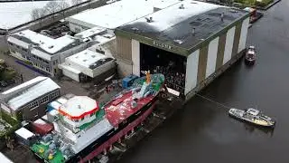 2022 Aquadelta (WID) - Tewaterlating bij Scheepswerf Bijlsma te Wartena