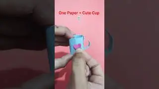 Easy Origami Paper Cup 🥤 | How to Make Origami Paper Cup #tinyartova #origamipapercup #viralshorts
