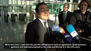 UK and Spanish Foreign Ministers meet in Brussels as they agree push ahead with Gibraltar Treaty